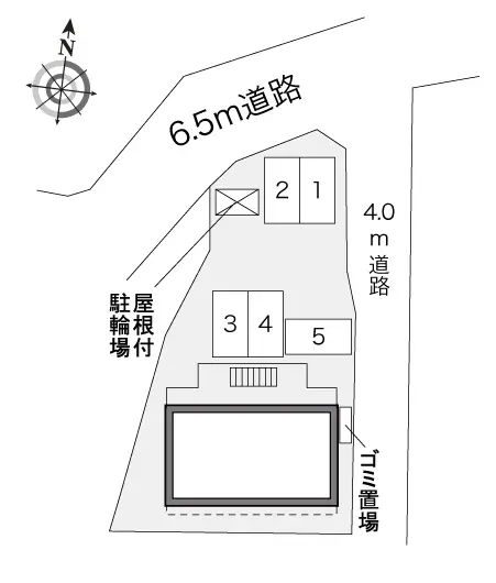 ★手数料０円★京都市北区上賀茂西上之段町　月極駐車場（LP）